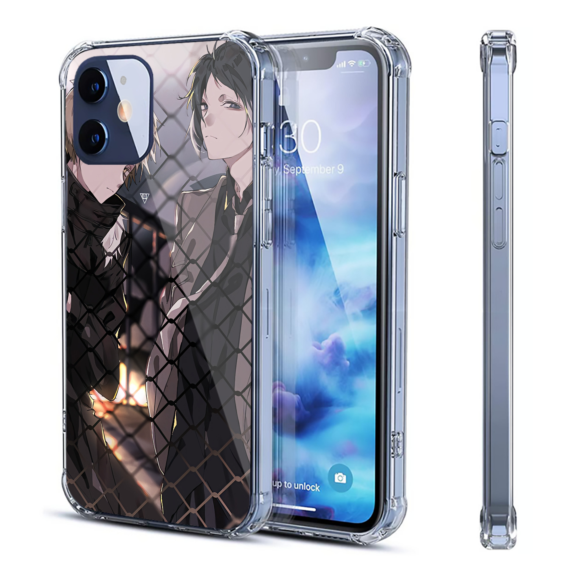 （画像用） 文豪ストレイドッグス Bungo Stray Dogs 【iPhone 12シリーズ対応】透明スマホケース（クリアソフトケース）